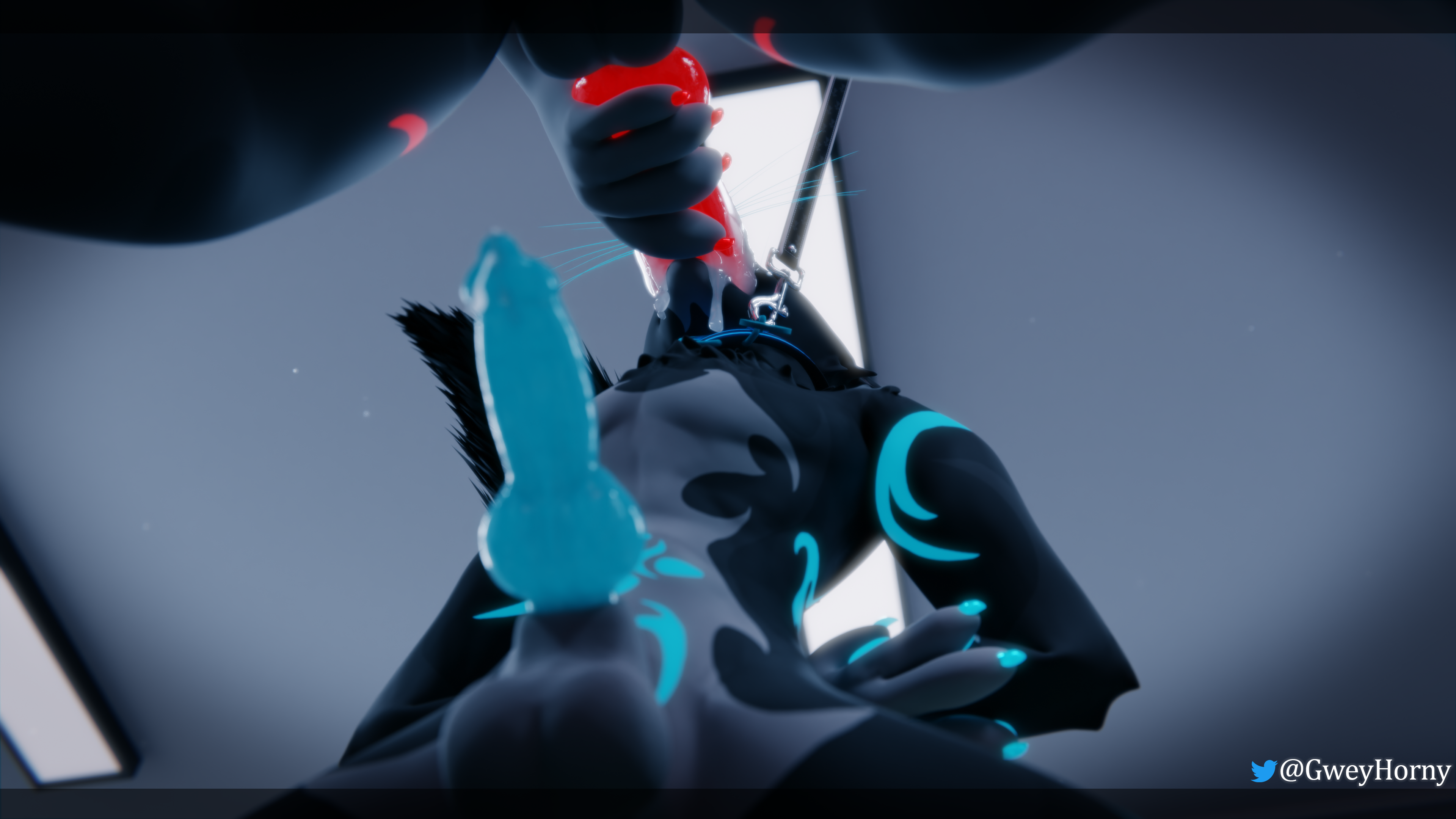 absurd res, hi res, anal, anal beads, anal sex, anthro, big dom small sub, bodily fluids, bondage, bound, collar, cum, cum in mouth, cum inside, cum on penis, dildo, dildo in ass, dildo insertion, dildo sitting, dominant, duo, genital fluids, genitals, gweke(gwey), gwey, gweyhorny, jey(gwey), knot, knotted dildo, leash, leash pull, lube, lube bottle, male, male/male, object in ass, penetration, penis, restraints, rexouium, rope, rope bondage, sex toy, sex toy in ass, sex toy insertion, size difference, stomach bulge, 