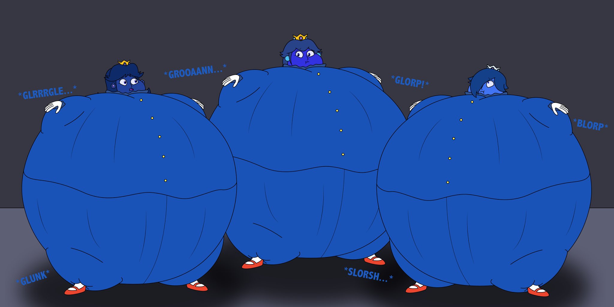 Princess peach blueberry inflation