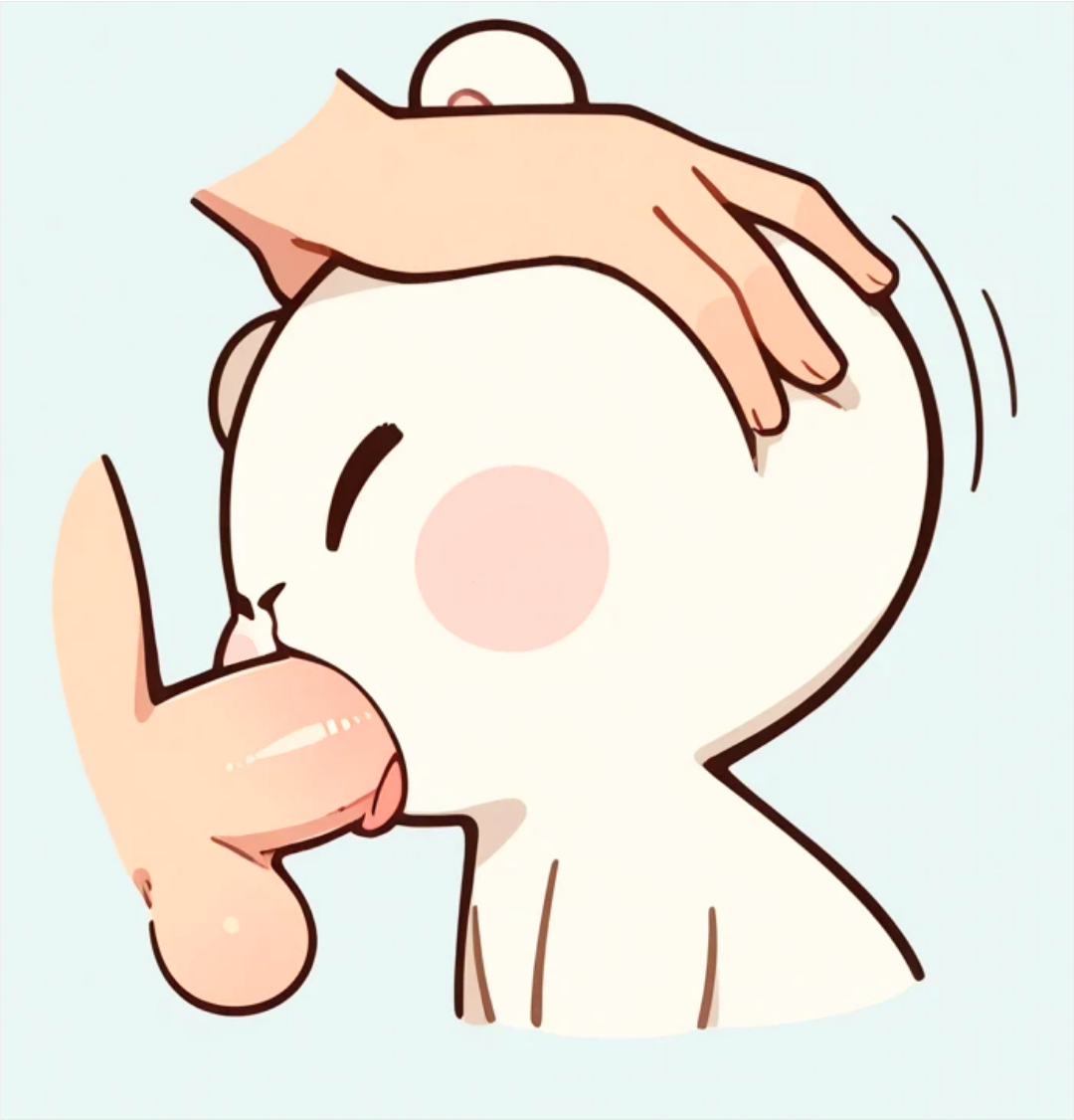 1boy 1girls 2d :3 adorable ai_generated bear blowjob blush blush_stickers cute duo fellatio female genitals handjob hug human human_male humanoid living_plushie male male/female male_pov mammal milk_(milkmochabear) milkmochabear plushie plushophilia pov sex tagme teddy_bear ursid white_body