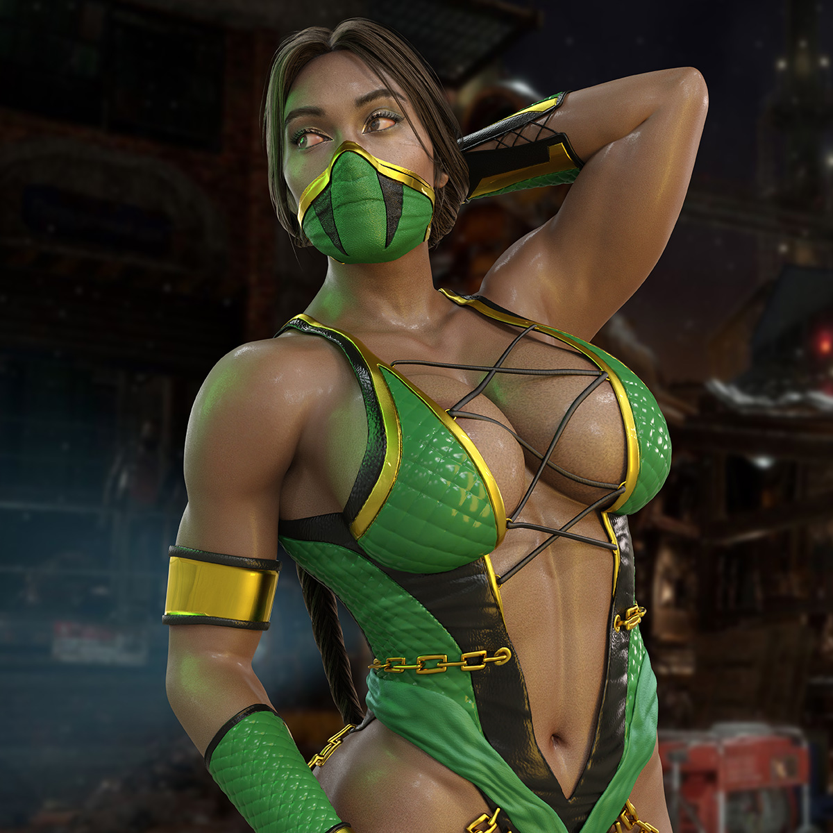Jade mortal kombat naked
