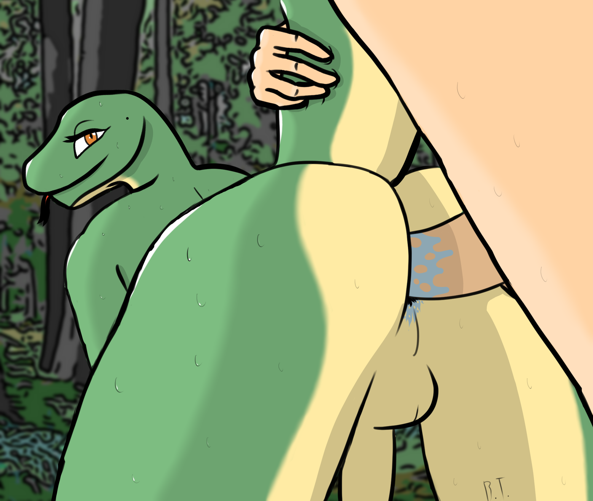 Snake sex position