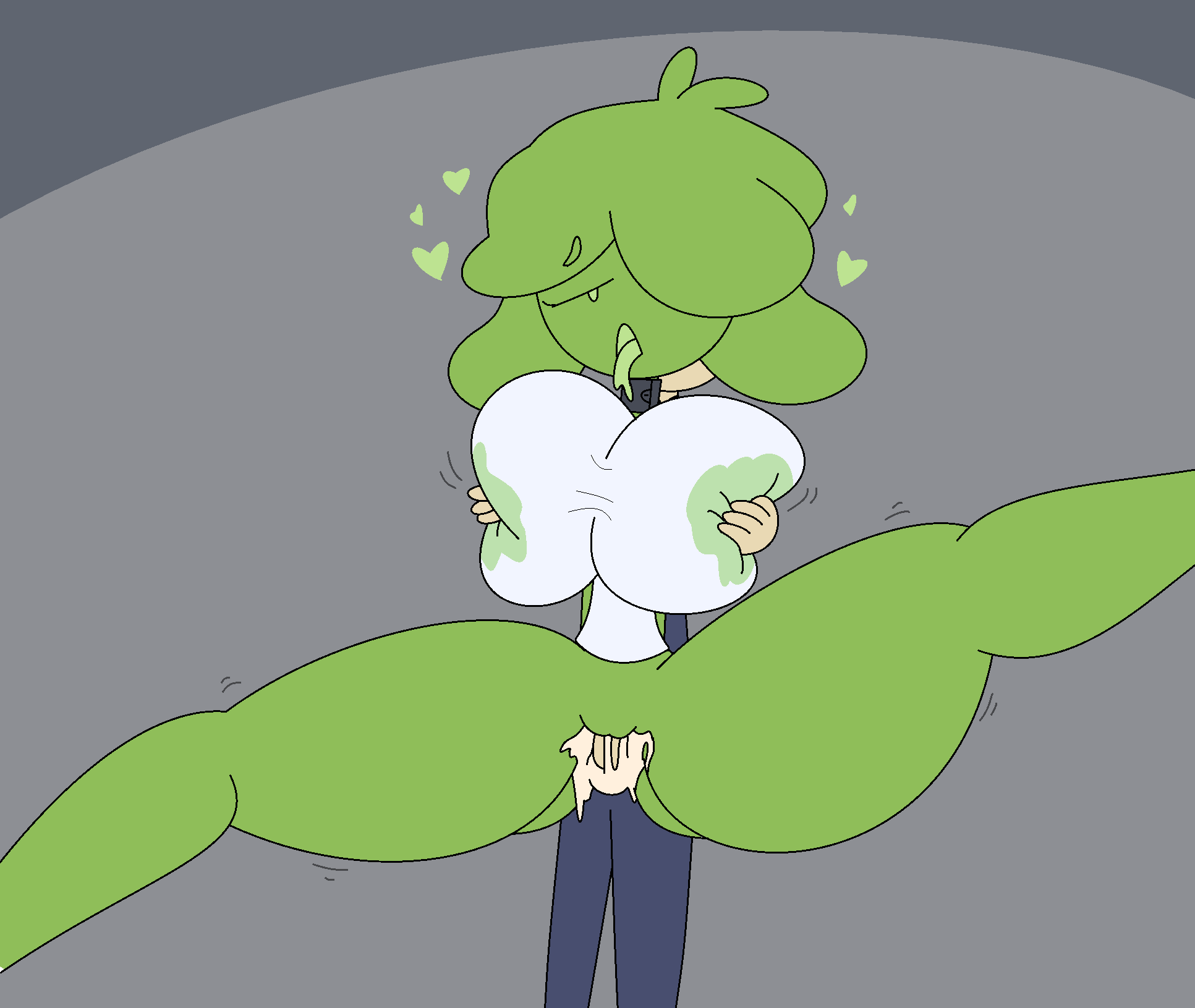 Rule34.dev - big_breasts blowjob breast_grab breasts busty captured captured_her