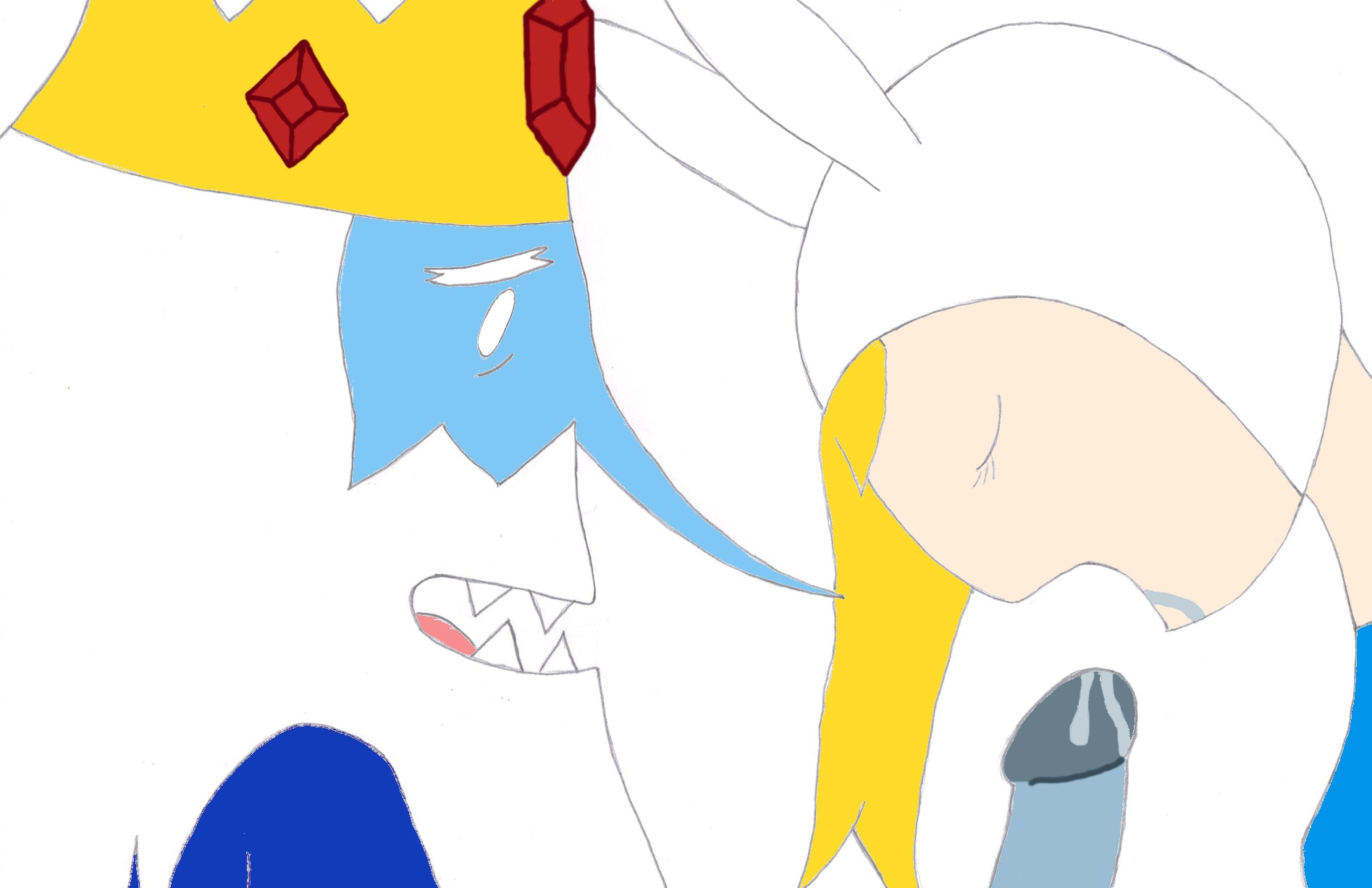 Rule34 - If it exists, there is porn of it / fionna the human girl, ice  king / 1740284