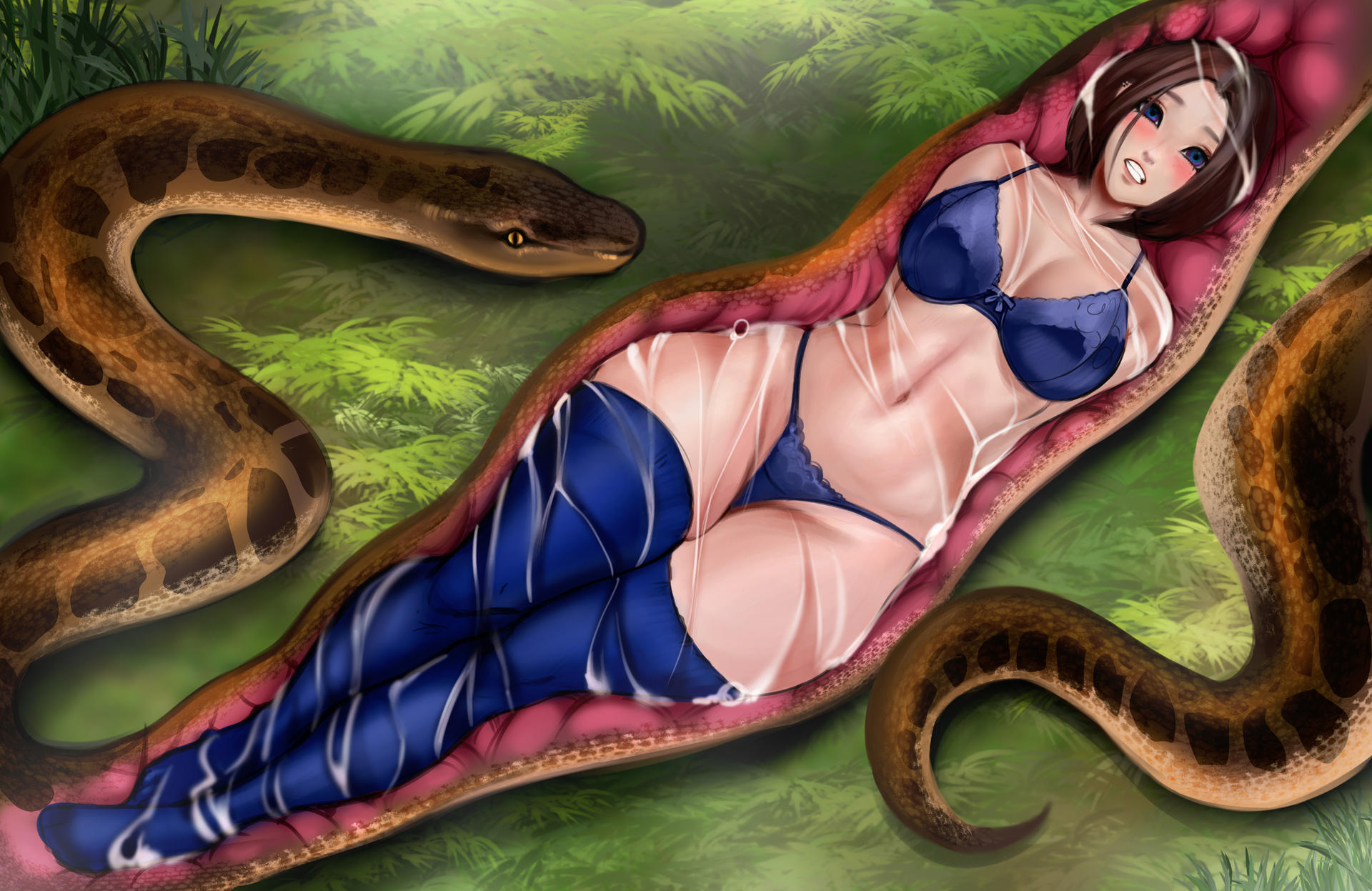 Girl snake vore hentai фото 54