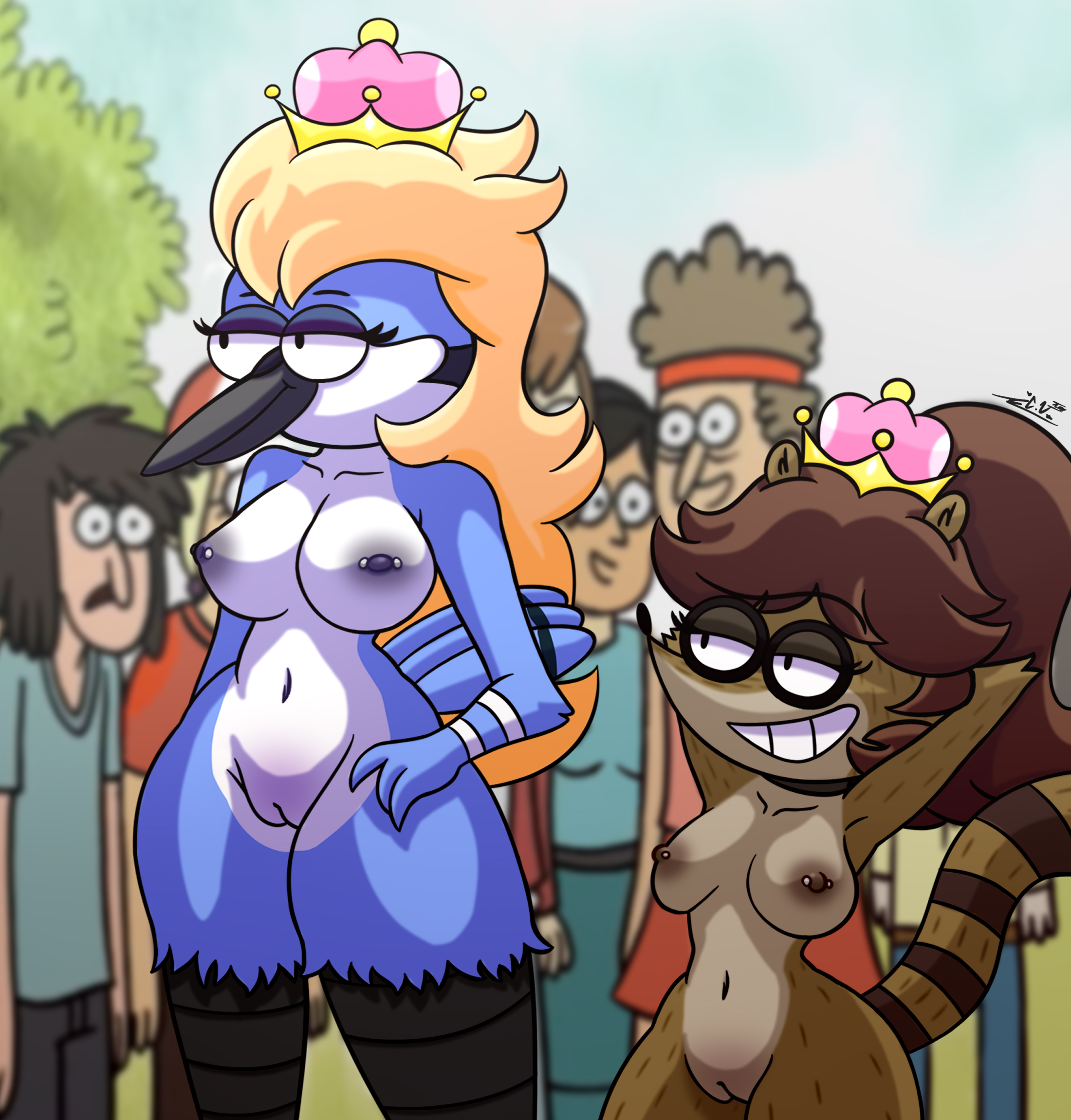 Rule34 - If it exists, there is porn of it  passerine, mordecai (regular  show), rigby (regular show)  6203609