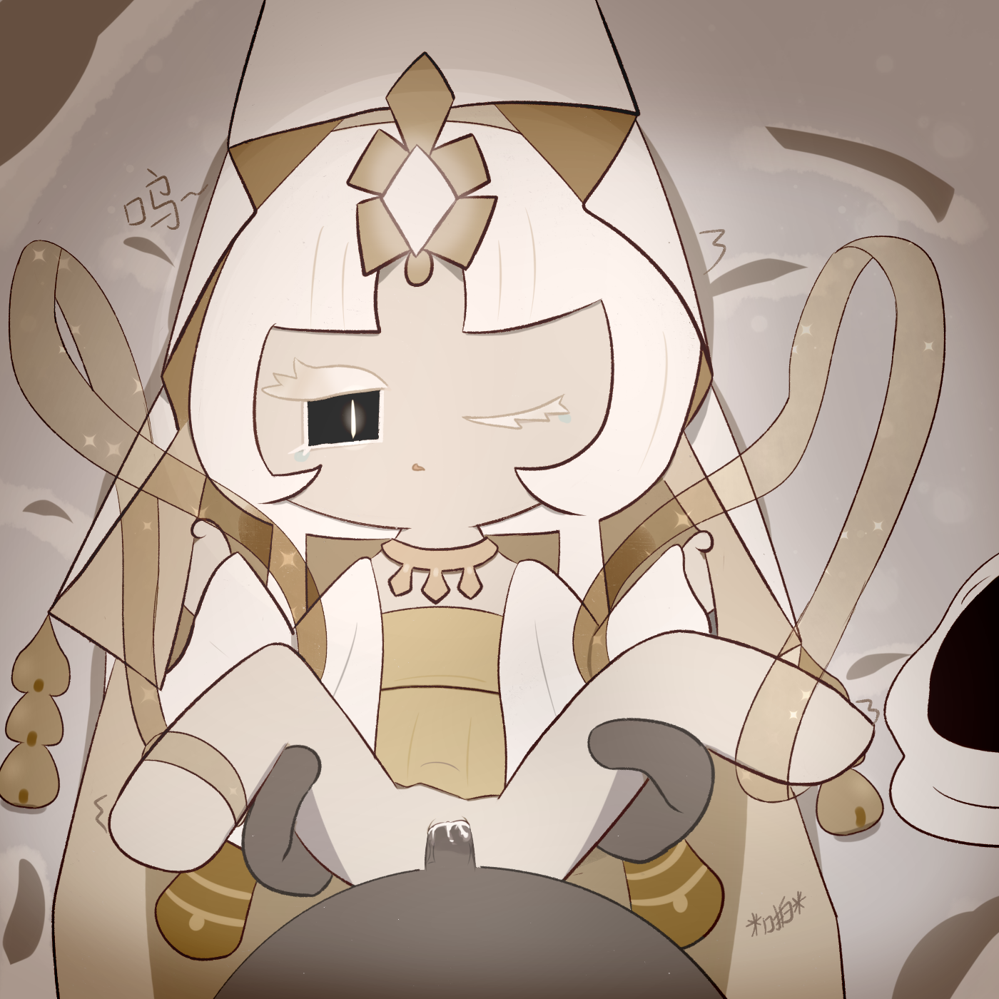 1boy 1girls 2024 anon bangs bent_legs bottomless chibi cookie_run cookie_run_kingdom cum cum_in_pussy deity disembodied_hand exposed_pussy female female_focus female_on_bottom flat_chest glowing glowing_eyes glowing_gem goddess laying_down legs_apart legs_up long_hair looking_at_viewer looking_pleasured lying lying_on_back male male_on_top mostly_clothed mystic_flour_cookie no_panties on_back one_eye_closed penis pussy sex shawl slit_pupils solo_focus spread_legs stomach_bulge straight tear tears vagina vaginal vaginal_penetration villain villainess white_body white_hair white_pupils white_theme 加茶西