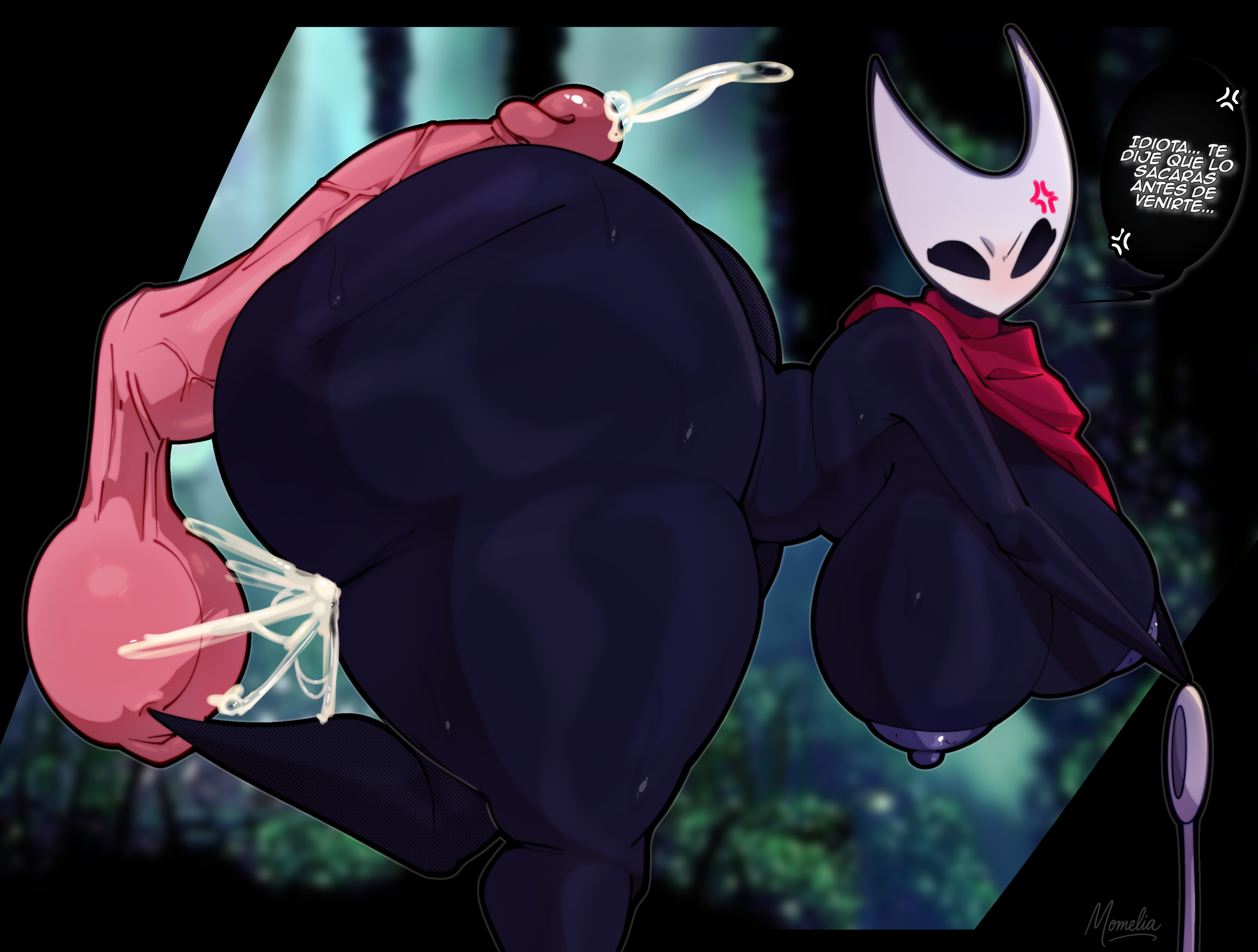 1boy 1girls after_sex after_vaginal ame_momos anger_vein angry_expression anthro areola ass balls big_ass big_balls big_breasts big_penis blush breasts breasts_out bubble_ass bubble_butt bug bug_girl child_bearing_hips cloak cloak_only completely_nude completely_nude_female cum cum_drip cum_in_pussy cum_inside cum_on_penis dark_body dark_skin disembodied_penis female female_focus gigantic_penis high_resolution hollow_knight hollow_knight:_silksong hornet_(hollow_knight) hot_dogging huge_ass huge_breasts huge_cock impregnation insect_girl insects large_filesize male nipples nude penis penis_out possible_impregnation spanish_text spider spider_girl sweat sweatdrop sweaty_body tagme testicles text thick_thighs thighhighs thighs veins veiny_penis very_high_resolution