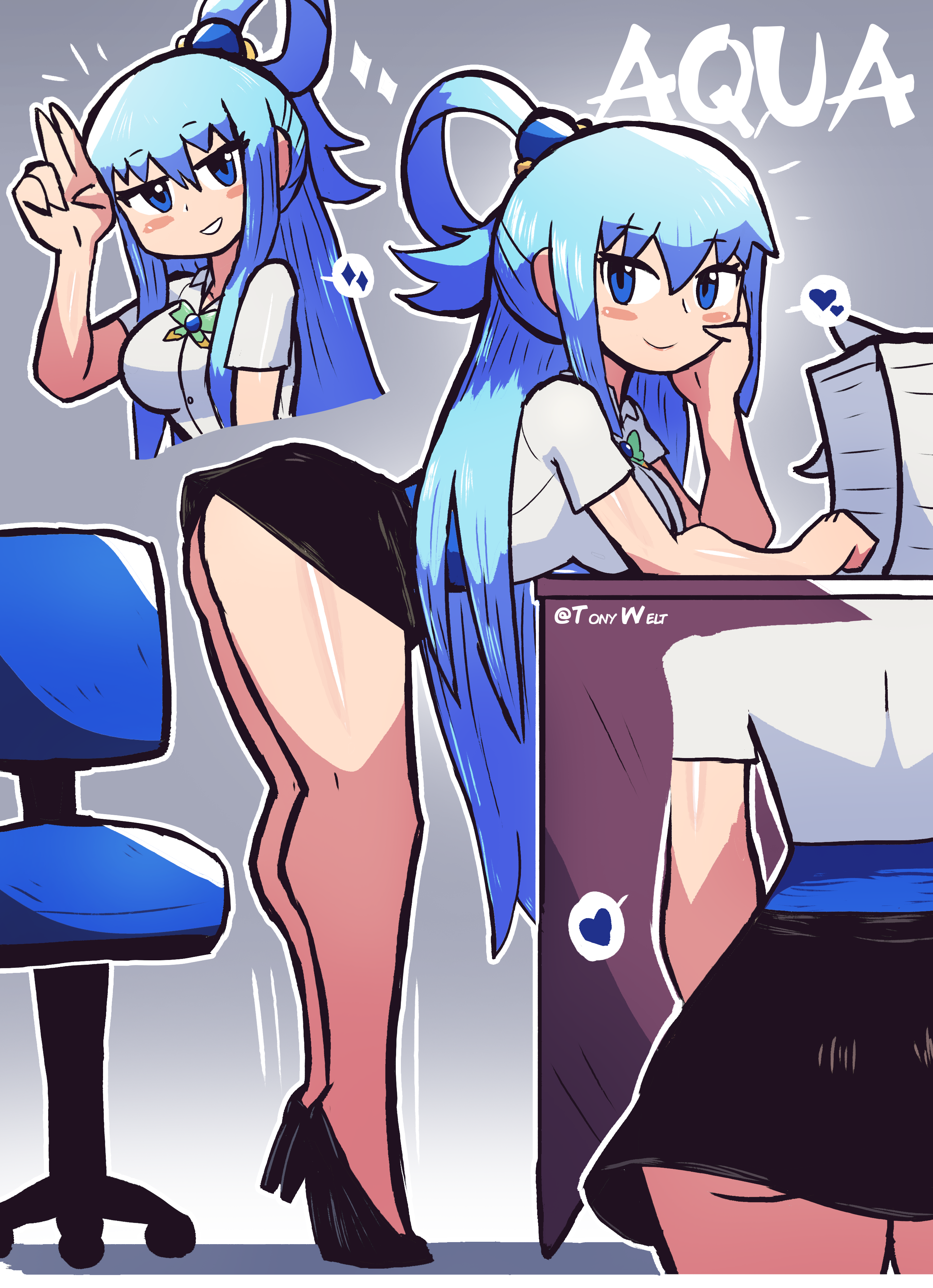 Rule34 - If it exists, there is porn of it  aqua (konosuba)  5322514