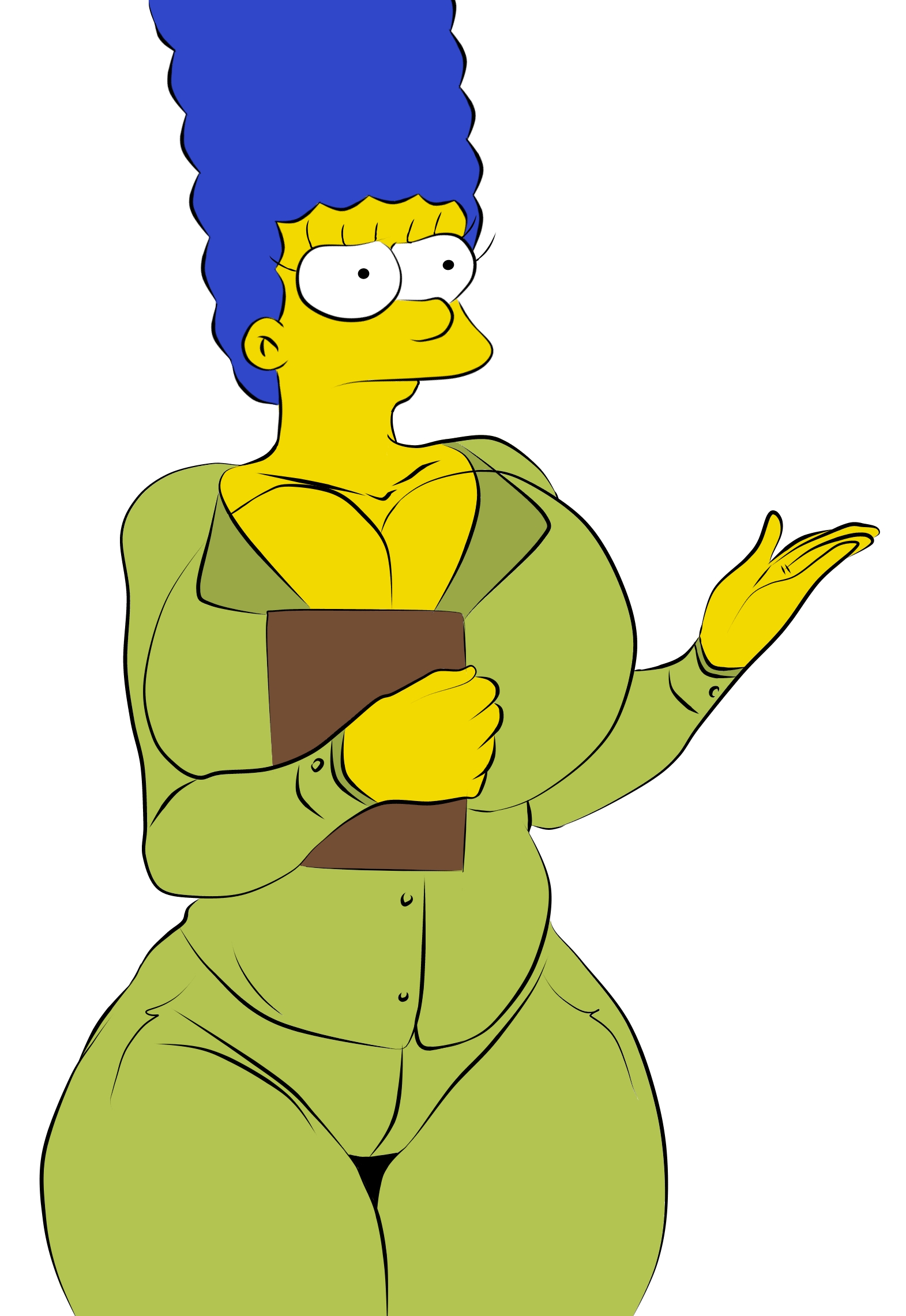 marge simpson, the simpsons, androidspaints, big ass, big breasts, milf.