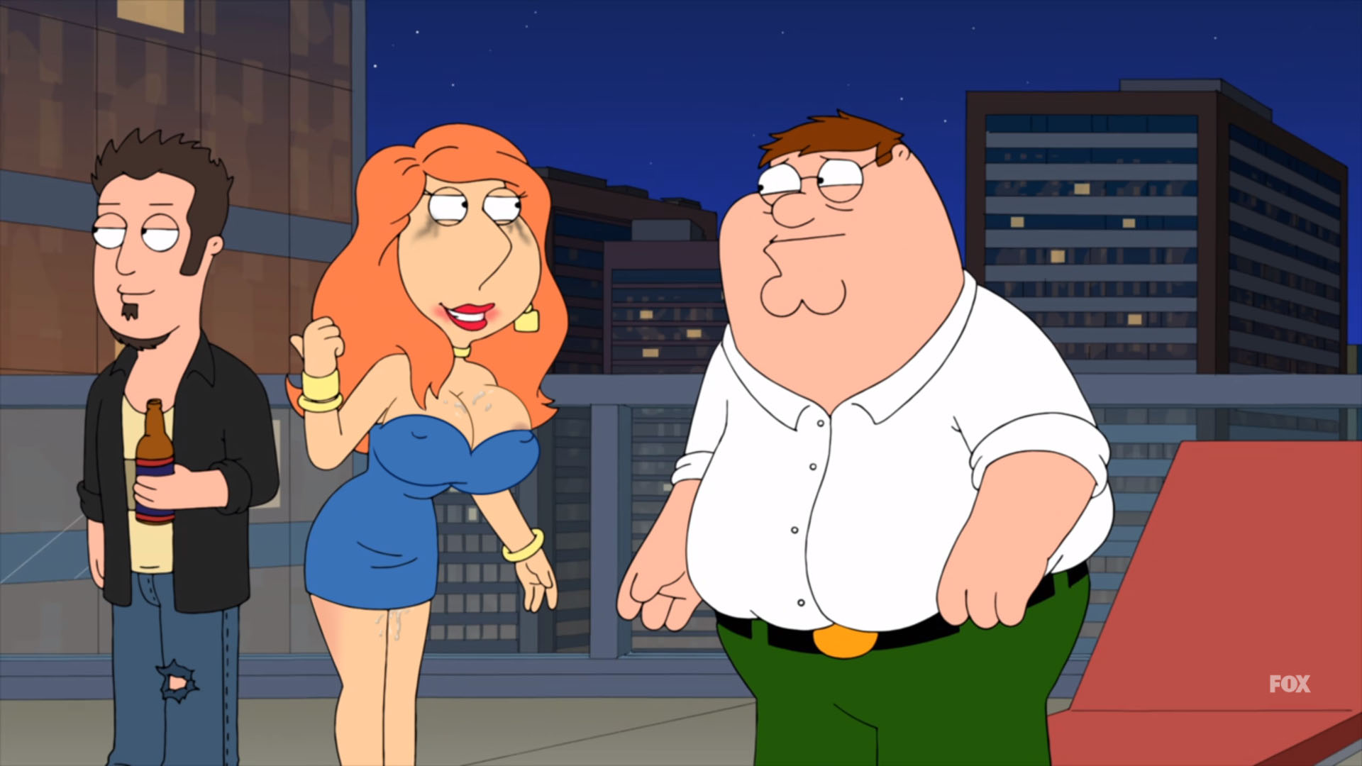 lois griffin, peter griffin, family guy, edit, screenshot edit, areola slip...