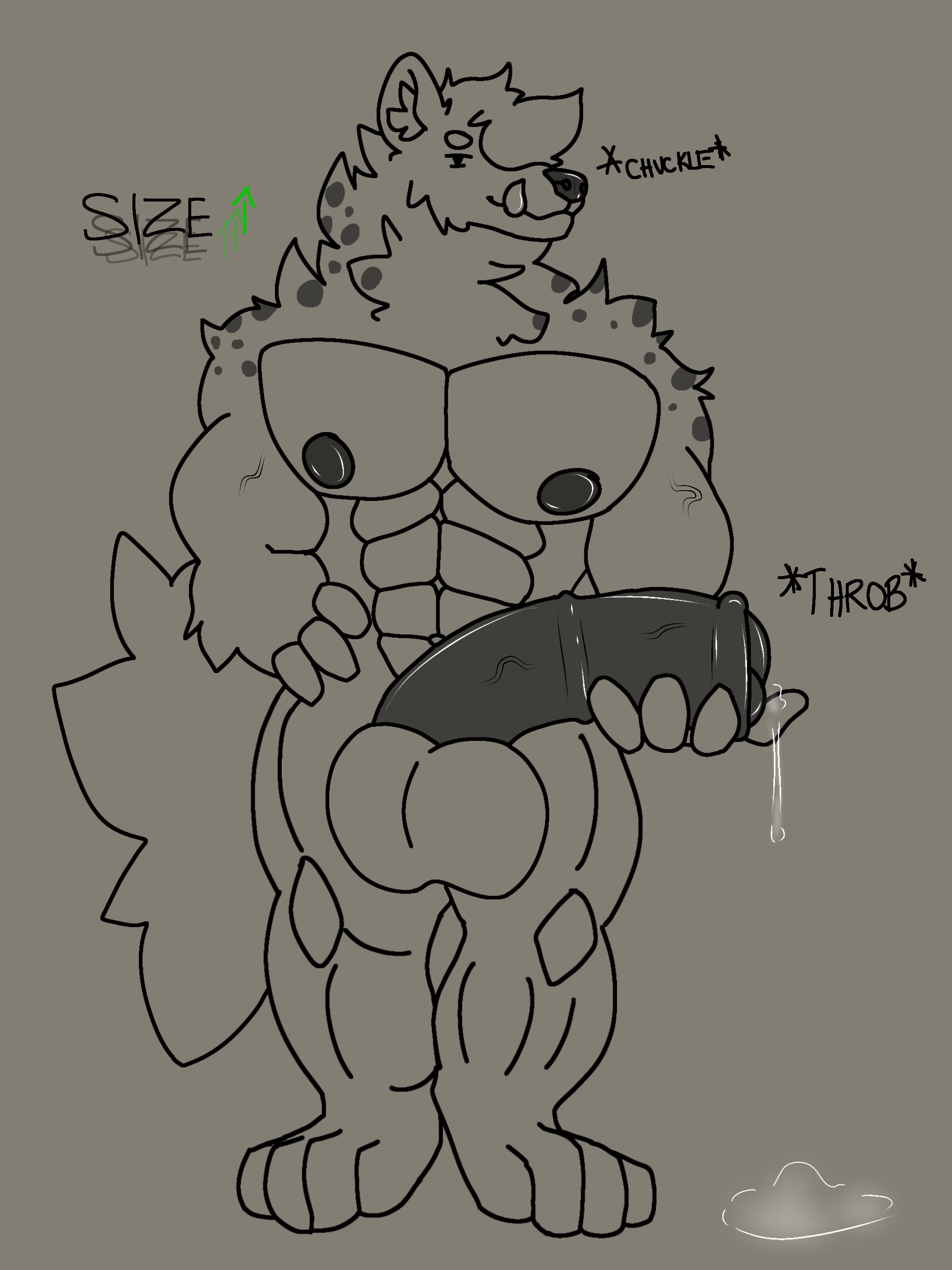 abs absurd_res animal_genitalia animal_penis anthro balls biceps big_balls big_muscles big_pecs big_penis bodily_fluids dripping equine_genitalia equine_penis erection expansion fur futuretemp genital_fluids genitals growth hand_on_hip hi_res holding_penis huge_balls huge_cock hyena hyper hyper_balls hyper_genitalia hyper_penis leaking_precum liam_(futuretemp) line_art looking_at_viewer male mammal markings muscles muscular muscular_anthro muscular_male nipples no_shading nude pecs penis precum precum_drip precum_on_ground precum_on_own_penis simple_background smile smiling_at_viewer smirk smirking_at_viewer solo spots spotted_body spotted_fur spotted_hyena spotted_markings standing tail text text_emphasis transformation