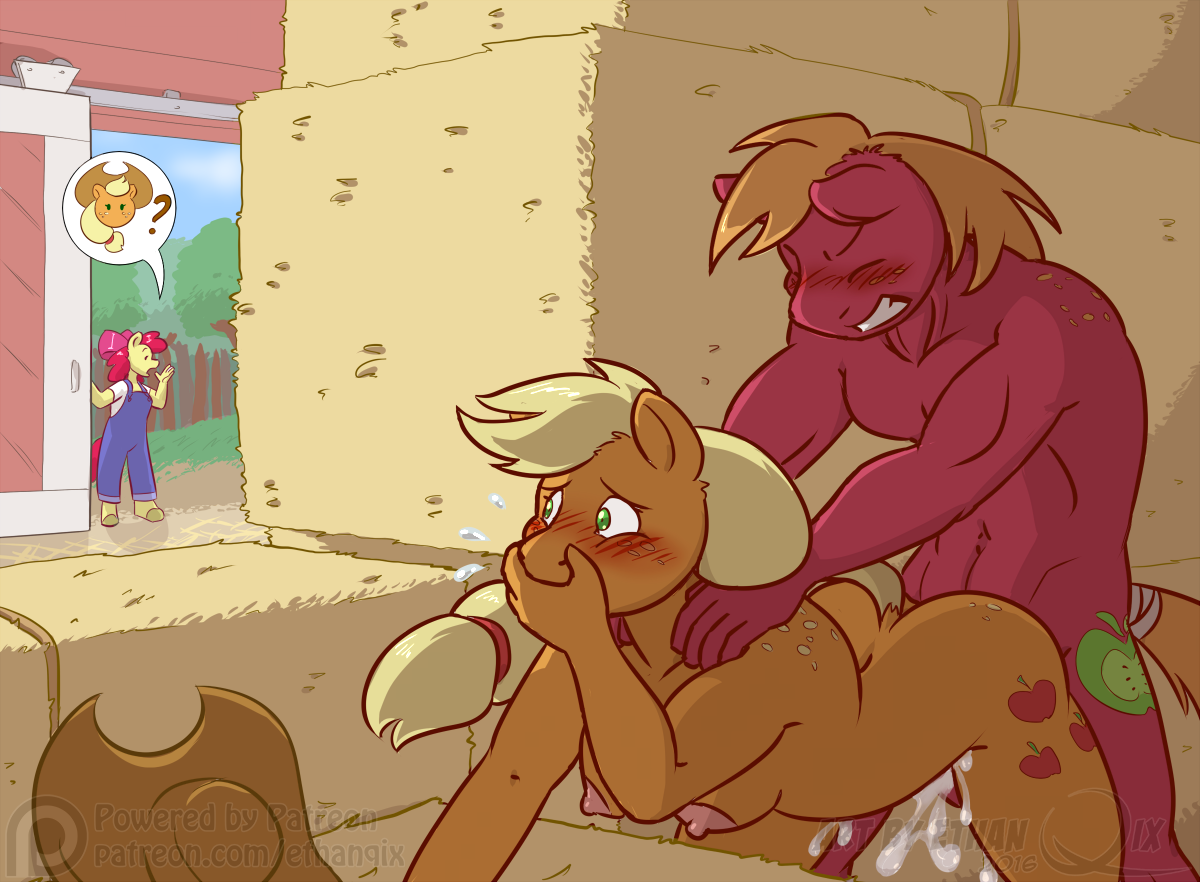 Rule If It Exists There Is Porn Of It Ethanqix Apple Bloom Mlp Applejack Mlp Big