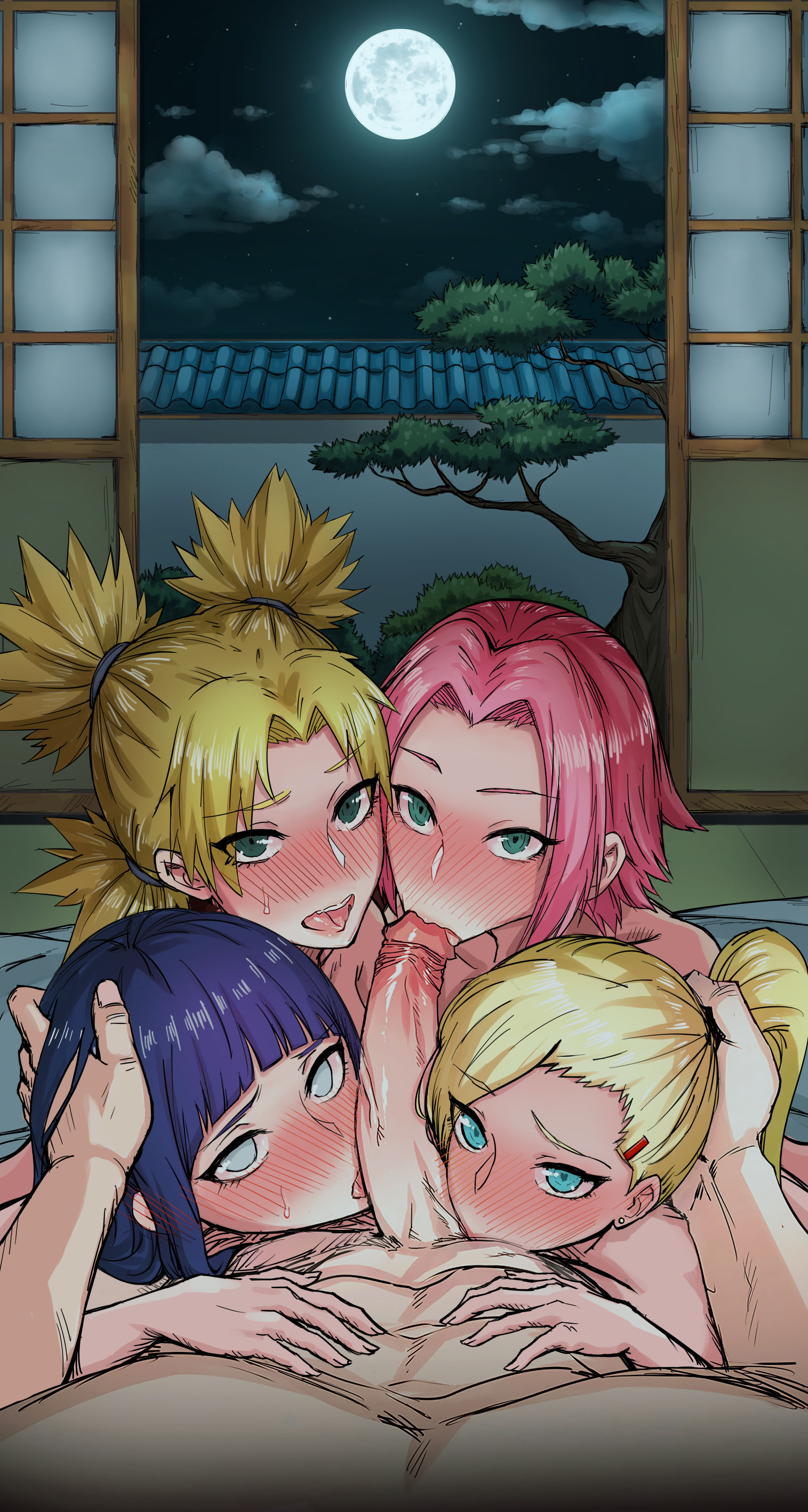 Rule34 - If it exists, there is porn of it / bowsey, ratatatat74, hyuuga  hinata, ino yamanaka, sakura haruno, temari / 2153881