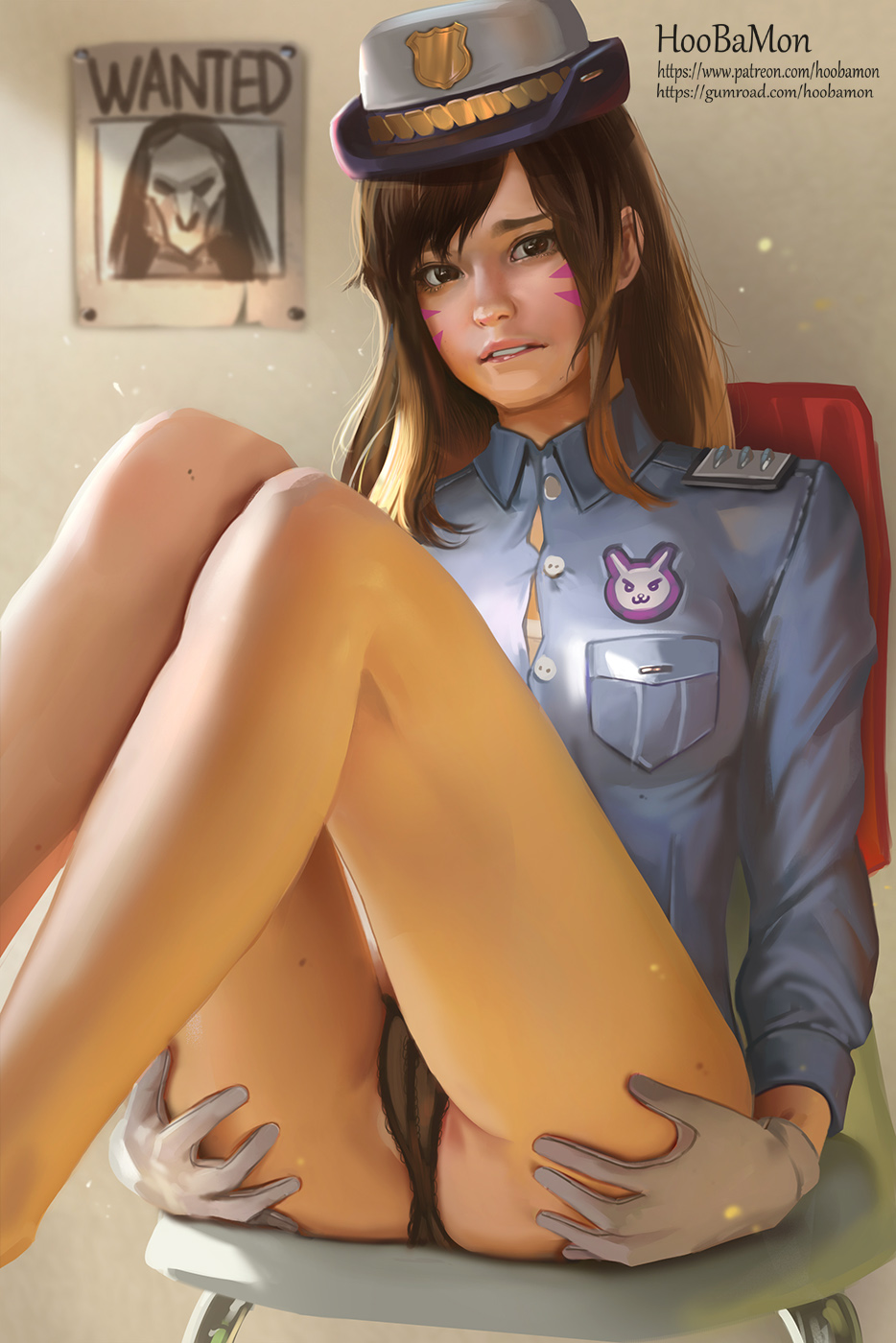 Rule34 - If it exists, there is porn of it / hoobamon, d.va, police officer  d.va / 1301674