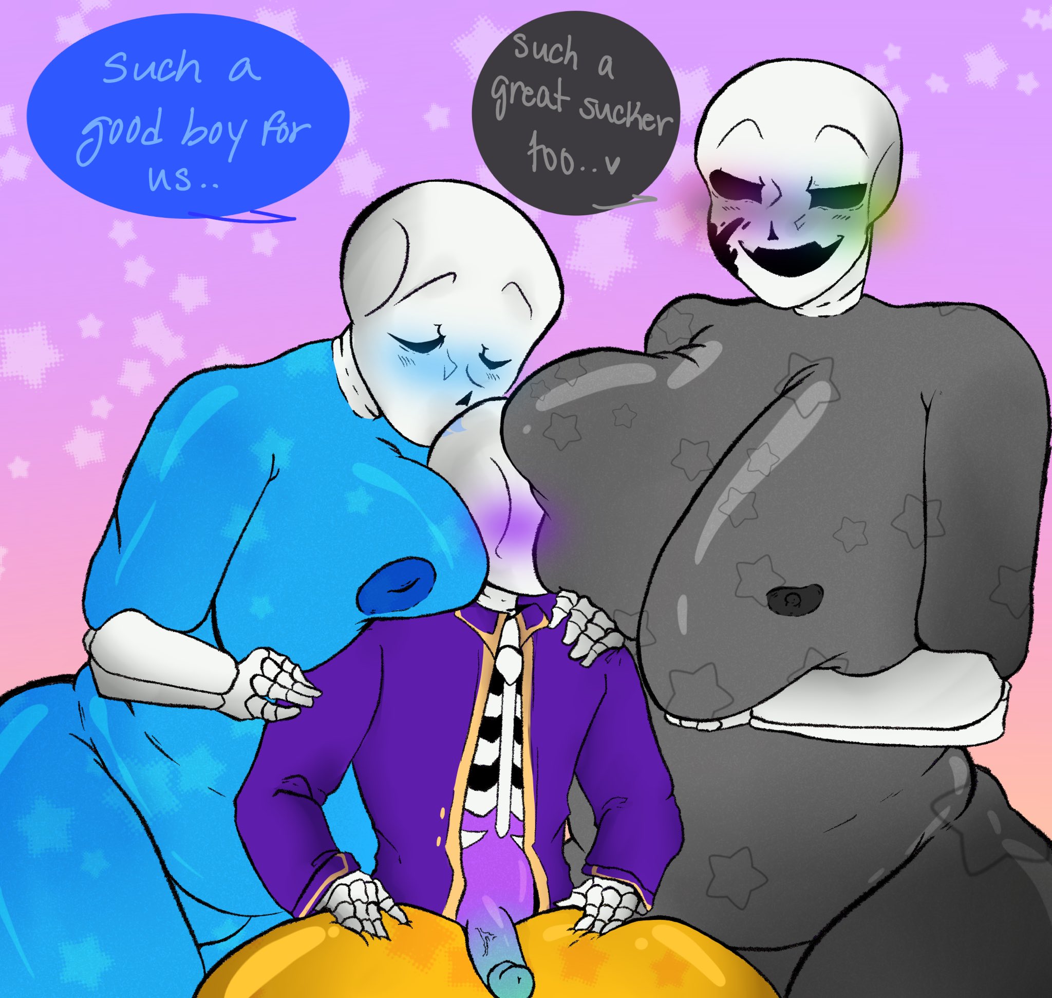 Rule34 - If it exists, there is porn of it / ink sans (fan character),  nightmare sans (fan character), sans / 7267188