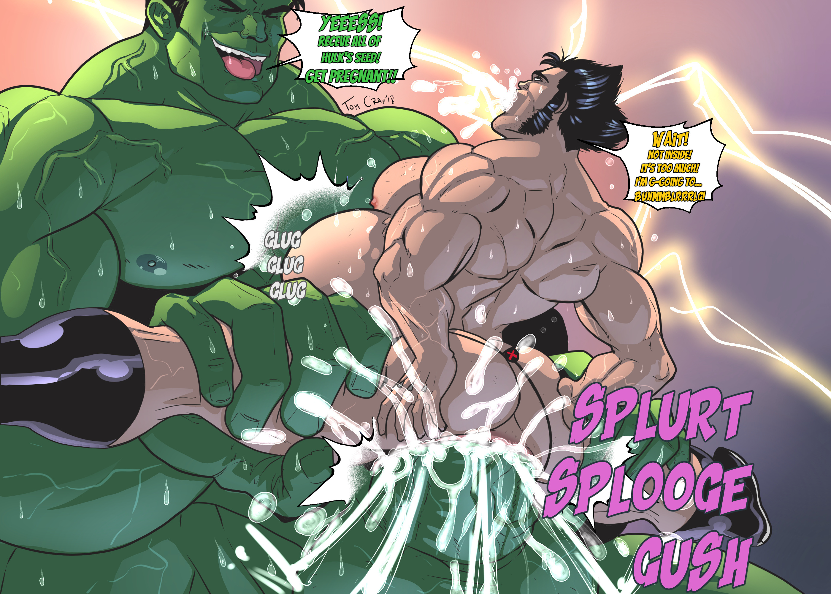Gay wolverine and hulk porn comics