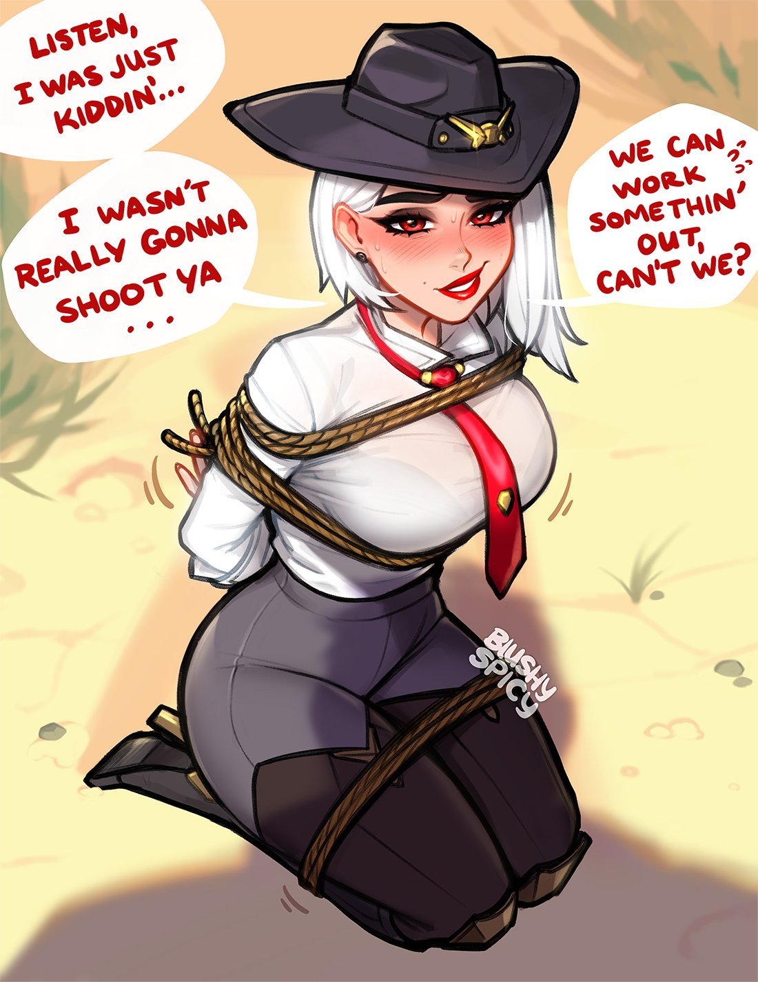 Rule34 - If it exists, there is porn of it / blushypixy, ashe (overwatch) /  6771643