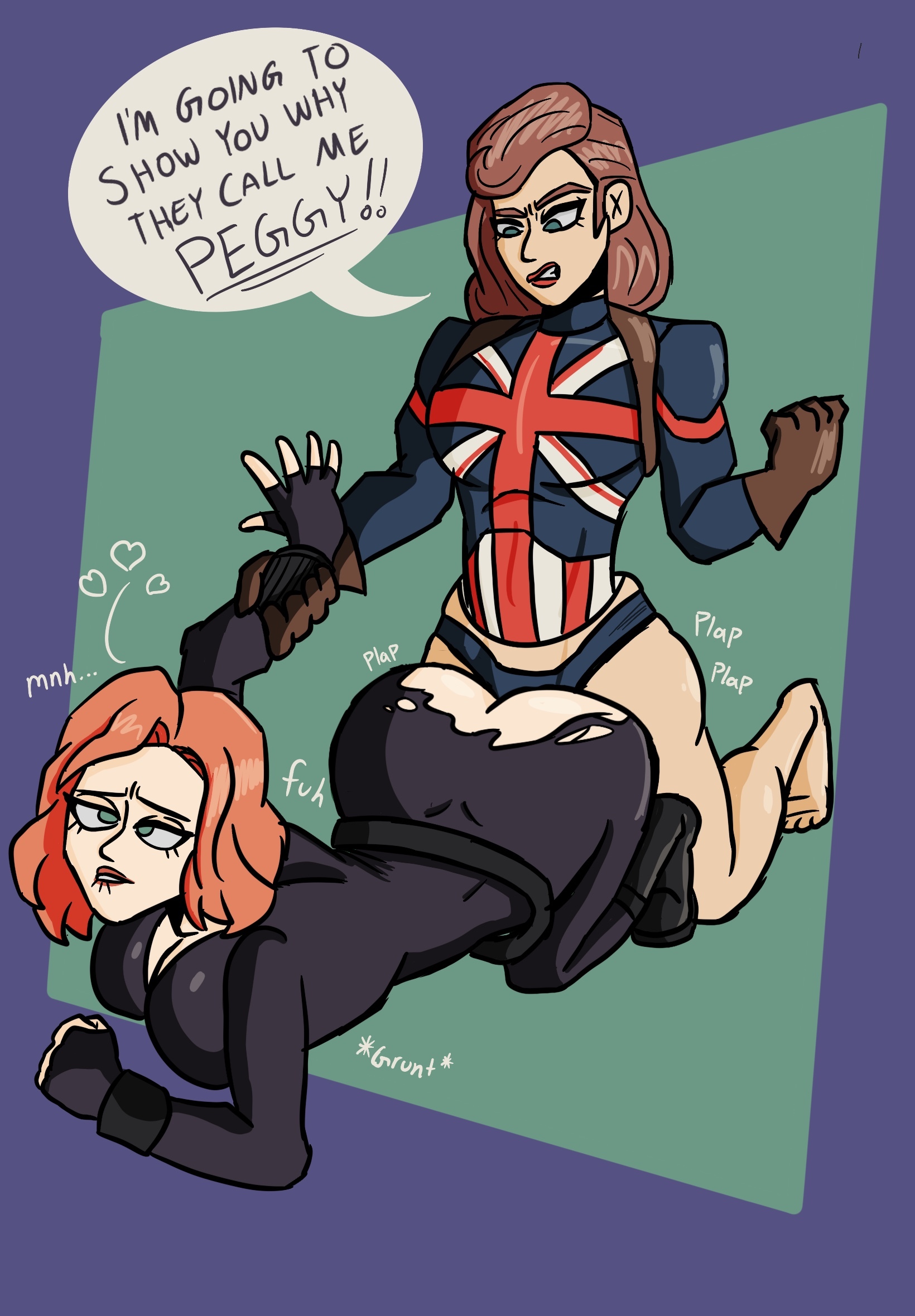 Rule34 - If it exists, there is porn of it / black widow (marvel), natasha  romanoff, peggy carter / 8112333