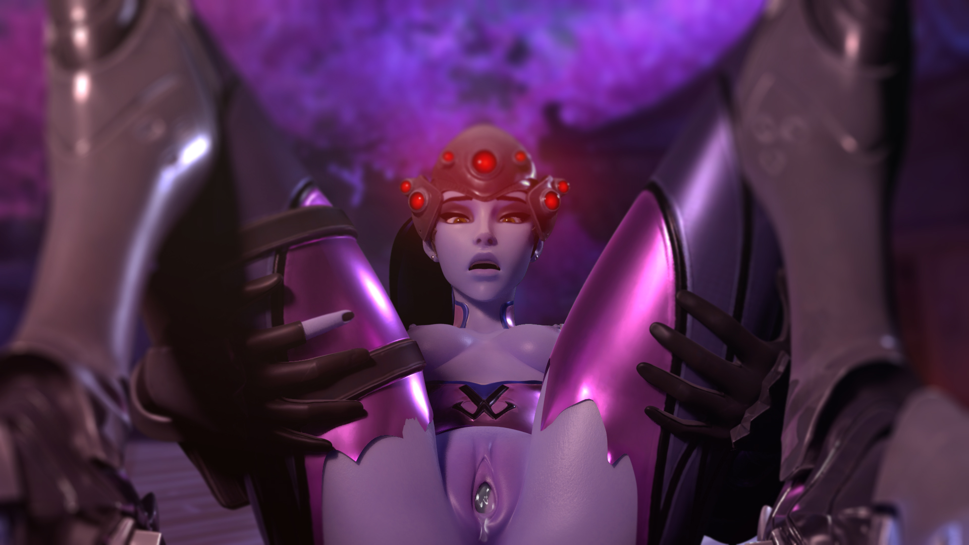 miaw34, widowmaker, overwatch, 3d, blender, cum.