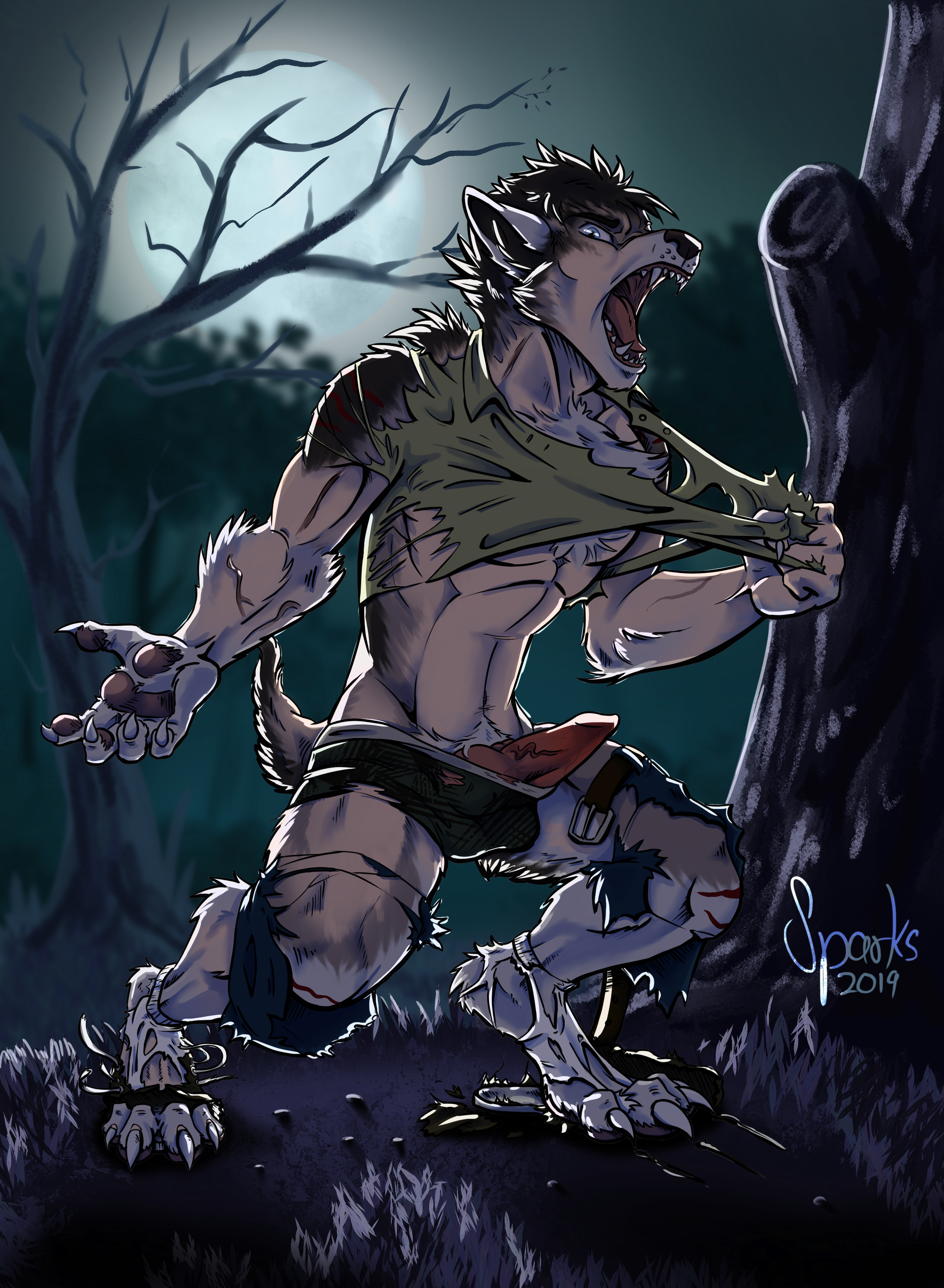 Gay werewolf transformation