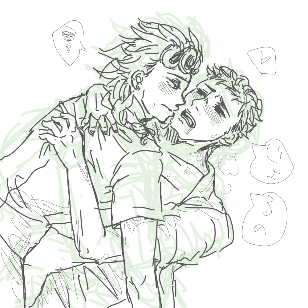 shiromi, giorno giovanna, guido mista, vento aureo, tagme, male, male only, yaoi, 