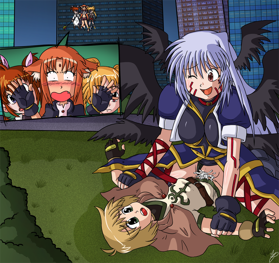 Fate nanoha yuuno threesome