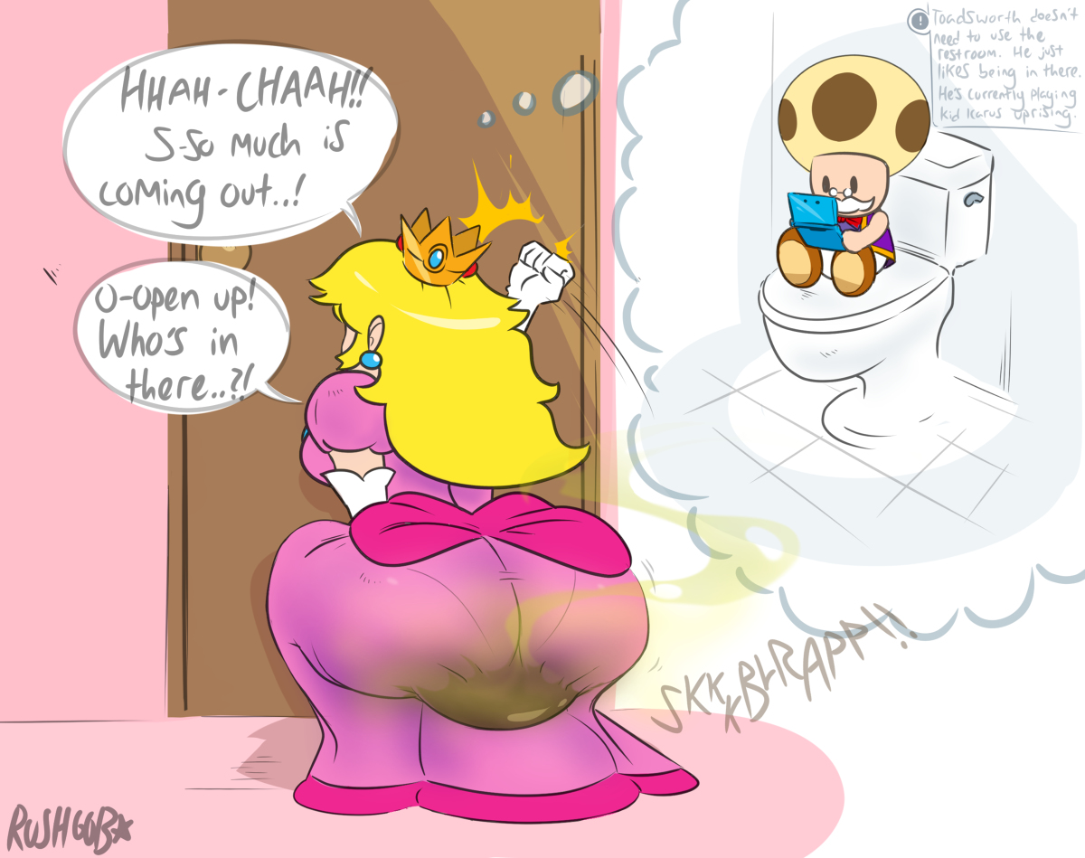 Princess peach pooping