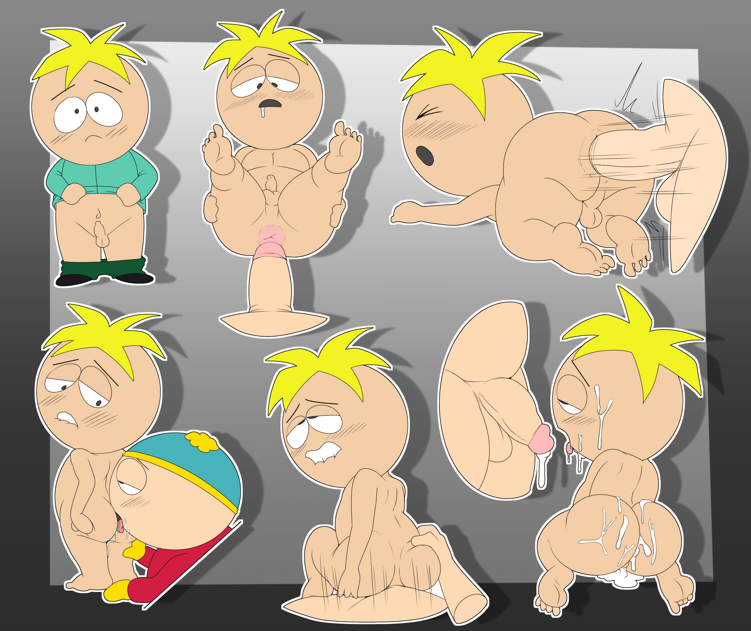 jerseydevil, eric cartman, leopold butters stotch, south park, anal, anal s...