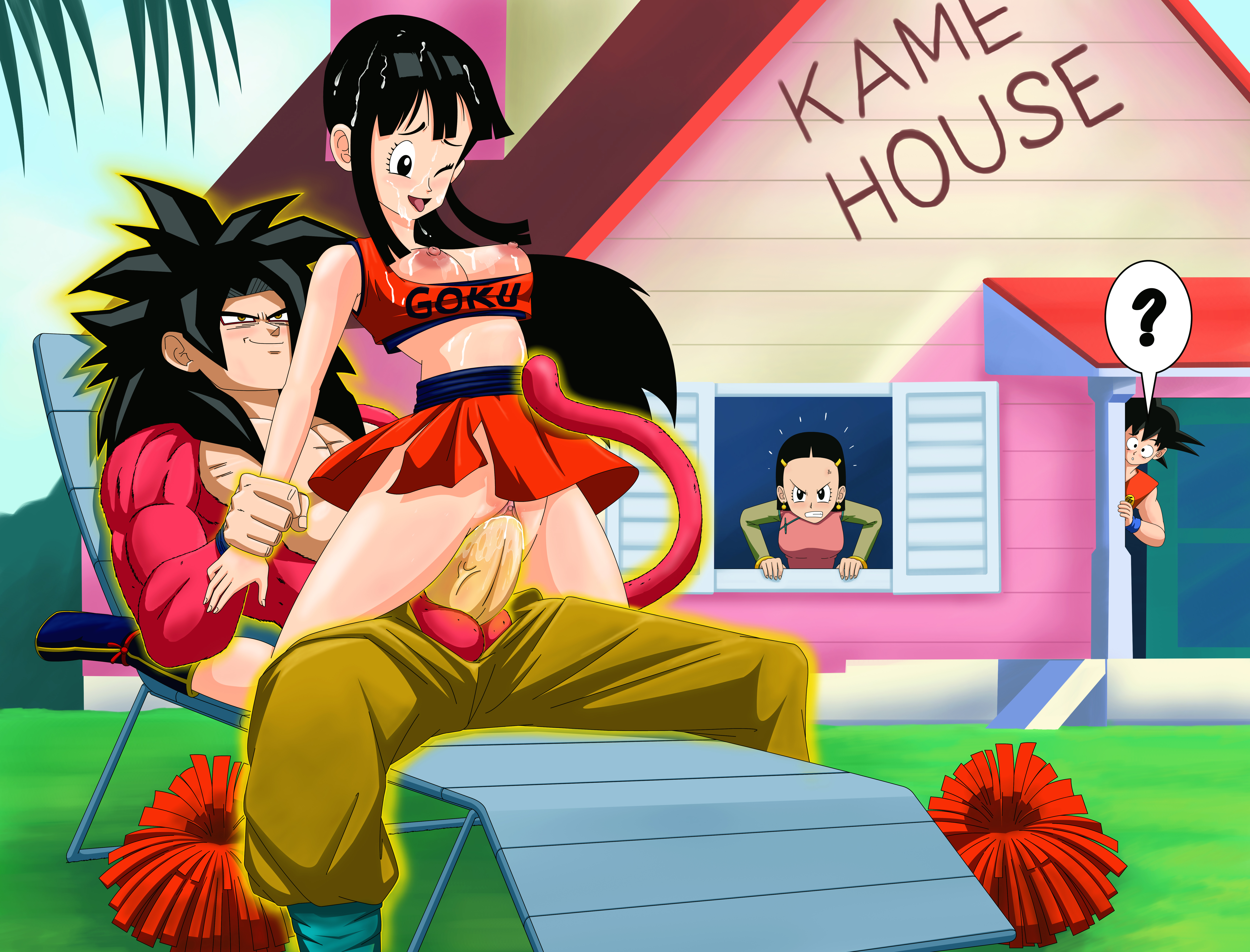 Rule34 - If it exists, there is porn of it  shinobibrush, chichi, son goku   1825356