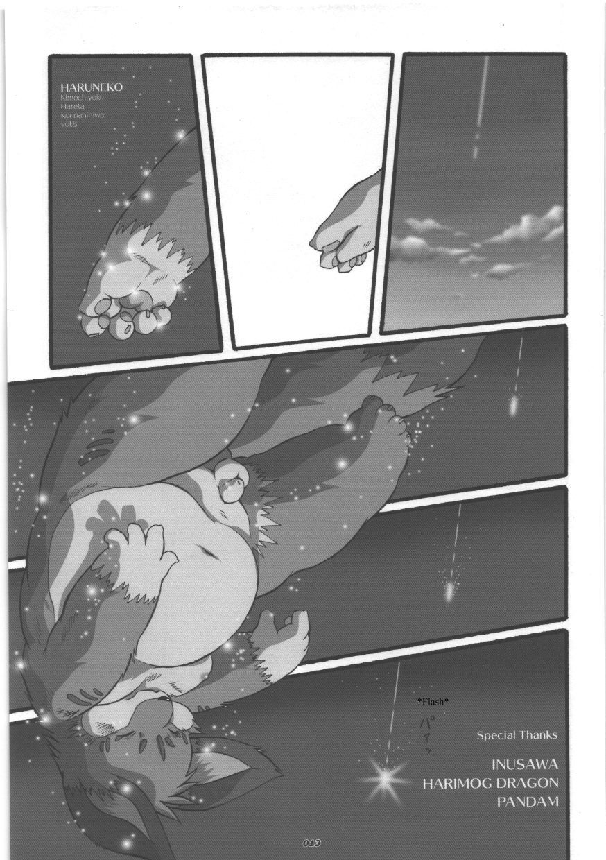 chibineco, haruneko, haru, translated, balls, chibi, chub, chubby, falling, gay, male, paws, penis, sparkle, 