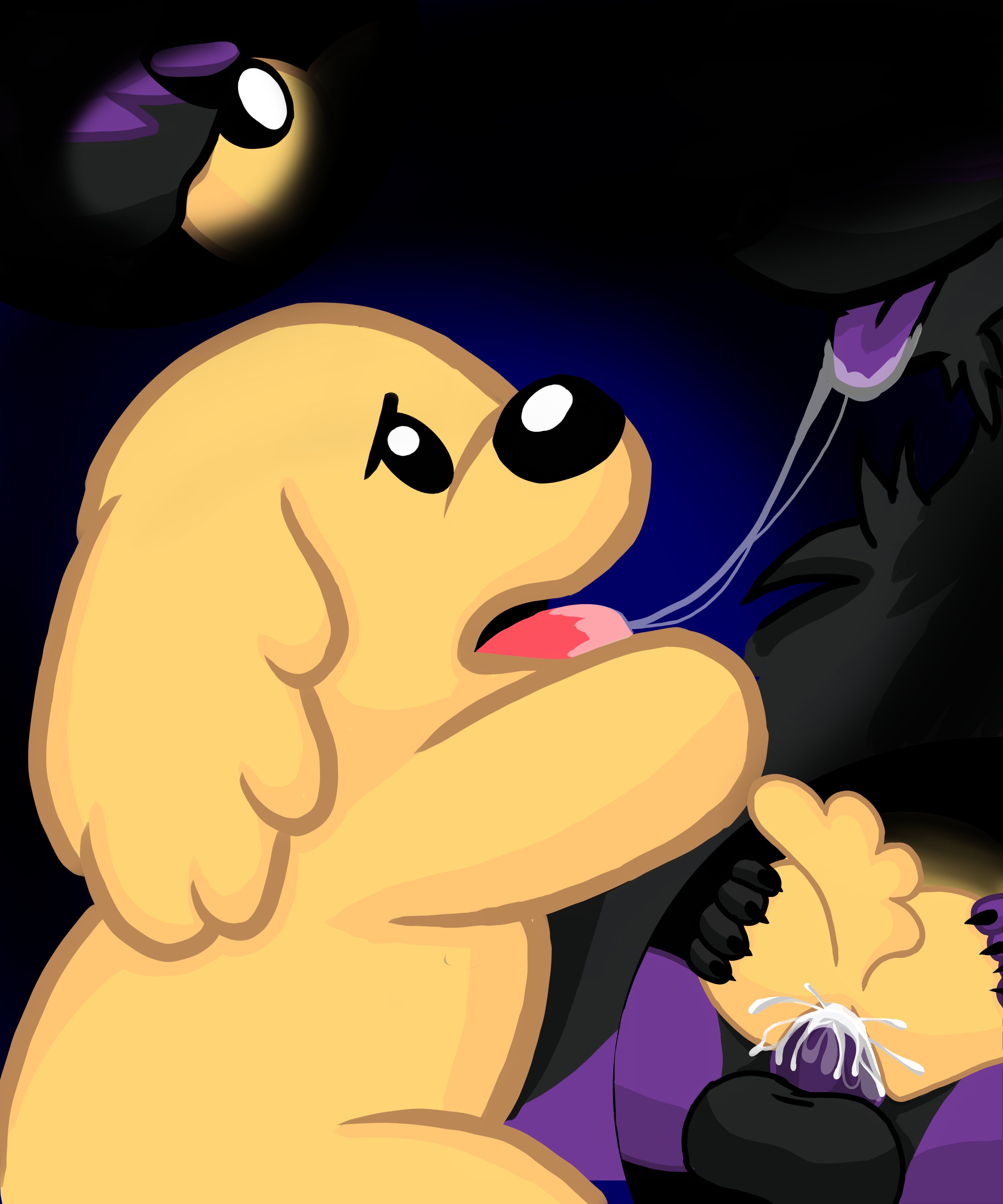 youtube, youtuber, digital drawing (artwork), digital media (artwork), simple background, anal, anal sex, animal genitalia, ass, balls, bird dog, black eyes, black nose, breasts, butt grab, canid, canine, canis, cooper dankev, cum, dankev (youtuber), domestic dog, erection, fur, genital fluids, genitals, golden retriever, hunting dog, kissing, lomito dankev, male penetrated, male penetrating, male penetrating male, mammal, nude, penetration, penis, retriever, saliva, sex, size difference, smile, tongue, tongue out, wolf, yellow body, yellow fur, 