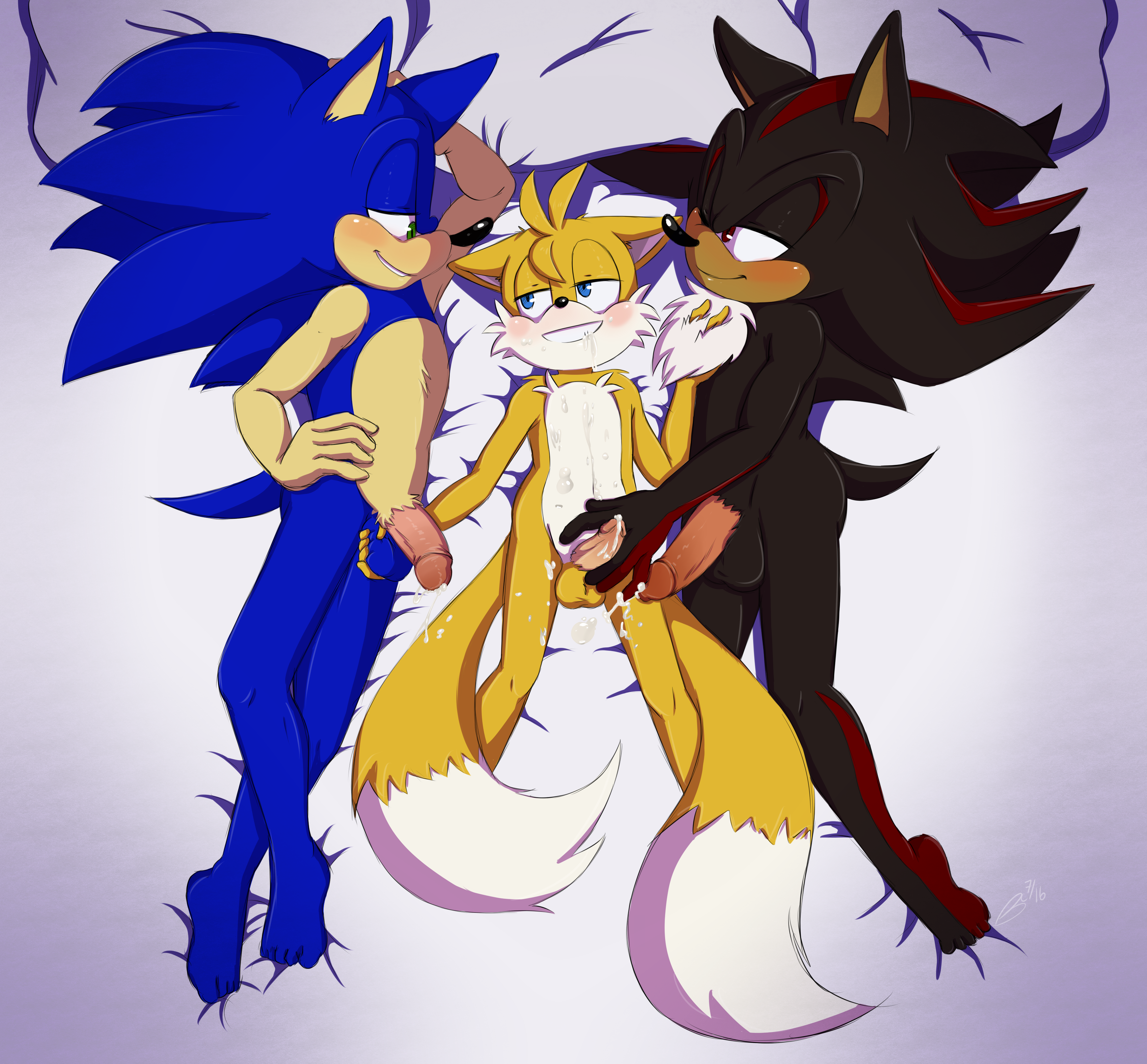 Rule34 - If it exists, there is porn of it / bluechika, shadow the  hedgehog, sonic the hedgehog, tails / 1143062