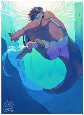 1dickgirl 3d anthro balls barefoot big_balls cock-tail cum cum_rope curling_toes dickgirl ejaculation erection feet furry futa_sans_pussy futanari huge_cock humanoid_penis intersex masturbation mustelid otter penis perineum second-party_source solo spicyguava tagme trans_woman transfem two-handed_masturbation underwater underwater_view