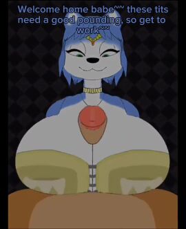 beat_banger big_breasts big_penis breast_grab breasts breasts_out cum cum_in_mouth cum_inside fox_mccloud huge_breasts huge_cock krystal krystal_(star_fox) large_breasts penis star_fox tagme titjob video