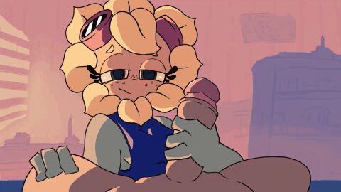 1boy 1girls animated anthro anthrofied breasts ciws female flora_fauna gif handjob male penis plant plant_girl plant_humanoid plantie plants_vs._zombies plants_vs_zombies popcap_games pov pov_eye_contact pussy solar_flare_(pvz) sunflower_(pvz)