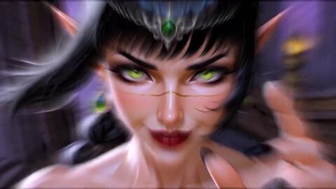 ai_assisted ai_generated ai_voice_acted baldur's_gate_3 braided_hair braided_ponytail elf elf_ears green_eyes high_heels music nipple_pasties pmv ponytail saraserah shadowheart solo_female tagme twerking video