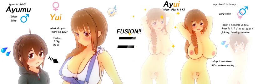 3d big_breasts boobs boy breasts female femboy fusion futa_transformation futanari intersex male male/female transformation