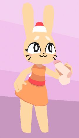 2020 3d 3d_animation :3 animated anthro anthro_focus balls black_eyes black_nose black_whiskers blush cherry cherry_on_head clothing dairy_products digital_media_(artwork) disembodied_penis dress duo eyebrows eyelashes female female_anthro female_focus female_on_human food fruit fur genitals glans hand_on_another's_genitalia hand_on_another's_penis hand_on_genitalia hand_on_hip hand_on_own_hip hand_on_penis handjob heart_nose heart_symbol hi_res holding_penis human human_on_anthro humanoid_genitalia humanoid_penis interspecies keki_(kekitopu) kekitopu lagomorph leporid light_balls light_penis looking_up low_poly male male/female male_human male_on_anthro mammal orange_clothing orange_dress original penile penis pink_blush pink_glans plant pupils rabbit scut_tail sex short_tail solo_focus standing tail tan_body tan_ears tan_fur whipped_cream whiskers white_eyebrows white_pupils white_tail