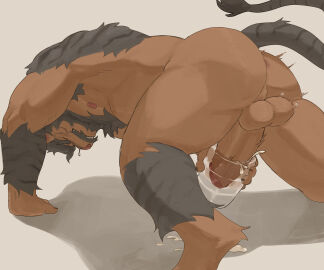 2025 6:5 absurd_res all_fours anthro arm_hair armpit_hair ass back_hair back_muscles balls beard biceps bodily_fluids body_hair chest_hair closed_eyes cum cum_spurt cumshot ejaculation erection facial_hair felid final_fantasy final_fantasy_xiv forearm_hair forearms genital_fluids genitals grey_background grey_hair hair head_down hi_res hrothgar leaning leaning_forward leg_hair male male_only mammal masculine_male masturbation mature_male moustache musclegut muscles muscular muscular_arms muscular_ass muscular_butt muscular_legs muscular_thighs nipples nsfboxers orgasm_face pecs penetrable_sex_toy penis sex_toy simple_background slightly_chubby solo solo_male square_enix sweat triceps vein veiny_penis