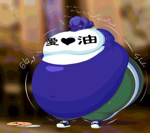 big_breasts blueberry_inflation breasts female huge_breasts inflation thick_thighs wide_hips yarbage