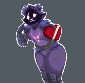 ass big_ass big_breasts big_butt big_thighs big_titties breasts curvaceous curvaceous_female curvaceous_figure curvy curvy_figure curvy_hips epic_games female fortnite furry furry_female furry_only mulyshav purple_body purple_fur raven_team_leader raven_team_leader_(fortnite)
