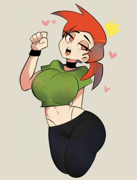 1girls 2020 2020s ass belly_button big_ass big_breasts black_choker black_legwear black_panties black_pants black_thong breasts cameltoe choker clothed fellatio_gesture female female_focus female_only fully_clothed gesture green_shirt half-closed_eyes heart hi_res hourglass_figure huge_breasts large_breasts leggings lewd_gesture light_skin looking_away navel nickelodeon nipple_bulge nipples_visible_through_clothing no_bra open_mouth panties pants pink_eyes postblue98 pussy red_hair redhead shirt simple_background solo solo_female solo_focus teasing the_fairly_oddparents thong v-string vicky vicky_(fairly_odd_parents) whale_tail white_background wristband