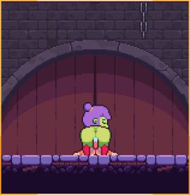 animated boobs breasts female female/female monster_girl pixel_animation pixel_art scarlet_maiden video_game_character video_games