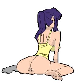 anus ass ass_focus female isami_meena misato_katsuragi neon_genesis_evangelion