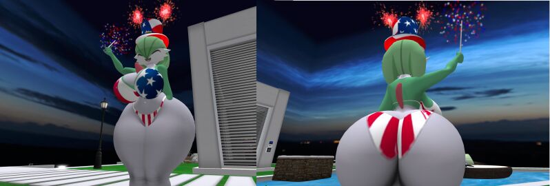 1girls 3d american_flag_bikini american_flag_hat ass big_ass big_breasts big_butt big_thighs bikini breasts bubble_ass bubble_butt cleavage curvy female female_only gardevoir hat huge_ass huge_breasts huge_butt huge_thighs large_ass large_breasts large_butt large_thighs nintendo pokemon pokemon_(species) solo tagme thick thick_ass thick_butt thick_hips thick_thighs vanessa_(zer0264) wide_hips zer0264