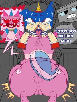 1boy1girl 1girls 2024 2boys absurd_res anthro anthro_on_anthro anthro_only anthro_penetrated anthro_penetrating anthro_penetrating_anthro anus ass big_ass big_butt blowjob blue_body blue_fur bodily_fluids brother_(lore) brother_and_sister canid canine canis catgirl collar doggy_style domestic_cat domestic_dog español female female_only female_penetrated full_color fur green_collar heart heart_eyes heart_marking heart_symbol hi_res horn incest incest_(lore) looking_pleasured male mammal monochrome narrowed_eyes open_mouth oral oral_penetration oral_sex penis penis_focus penis_in_mouth pink_body puppycorn pussy rear_view richard_(unikitty!) sex shiibi_(artist) simple_background sitting sitting_on_wall spanish_text speech_bubble spiked_collar spikes tagme tail teeth text tongue tongue_out unicorn_horn unikitty unikitty! unikitty_(series) wet wet_head