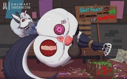 16:10 angry animal_genitalia animal_penis anthro anus ass balls big_ass big_balls big_breasts big_butt big_penis blitzo_(helluva_boss) bodily_fluids bondage bound breasts canine_genitalia canine_penis cum cum_in_pussy cum_inside cumshot dalwart duo ejaculation female fur genital_fluids genitals helluva_boss hi_res huge_ass huge_balls huge_breasts huge_butt huge_cock impregnation knot loona_(helluva_boss) male male/female penetration penis presenting presenting_anus presenting_pussy pussy restraints rope rope_bondage rope_harness sex vaginal_fluids vaginal_penetration widescreen x-ray_view x-ray_vision