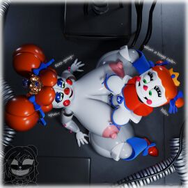 1futa 1girls 3d animatronic baby_(fnafsl) big_breasts bow bow_in_hair bow_ribbon breasts circus_baby circus_baby_(fnaf) circus_queen_(justaperson) clown clown_girl crown dickgirl female female_penetrated five_nights_at_freddy's five_nights_at_freddy's:_sister_location futa_on_female futa_penetrating futa_penetrating_female futanari gigantic_breasts ginger ginger_hair huge_breasts intersex justaperson_queendom larger_futa massive_breasts orange_hair plush plush_baby plush_princess_(justaperson) plushie plushophillia pussy red_hair robot robot_girl scrapkill sister_location size_difference smaller_female solo solo_futa tiara vagina vaginal_insertion vaginal_penetration vaginal_sex white_skin white_skin_(monochrome)