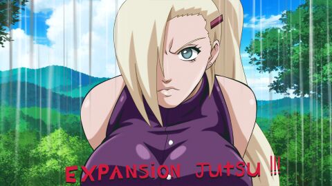 animated animated_gif animated_image breast_expansion breast_growth breast_growth_(enlargement) breasts female gigantic_breasts greengiant2012 ino_yamanaka large_breasts naruto naruto_shippuden