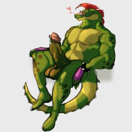 alligator alligator_tail alligatorid alligatorid_humanoid animatronic anthro balls biceps big_balls big_penis boner crocodile crocodile_tail crocodilian crocodylid erection facial_markings five_nights_at_freddy's five_nights_at_freddy's:_security_breach fnaf green_body heart hearts_around_head looking_at_viewer looking_pleasured machine male male_focus male_only mohawk mohawk_(hairstyle) montgomery_gator_(fnaf) muscular muscular_male non-human nude penis precum precum_drip precum_on_penis presenting presenting_penis red_hair reptile reptile_humanoid robot robot_humanoid scottgames sitting solo solo_focus solo_male spiked_bracelet spotted_body steel_wool_studios tail two-tone_body white_background
